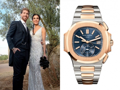 Sergio Ramos eligió un fabuloso Patek Philippe para usar en su boda