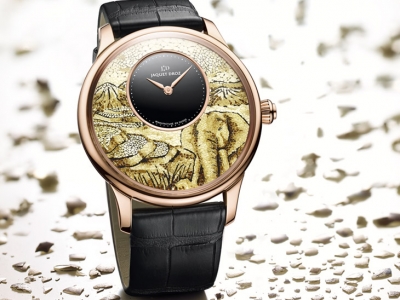 Jaquet Droz presenta el magnífico Petite Heure Minute Mosaic Elephant