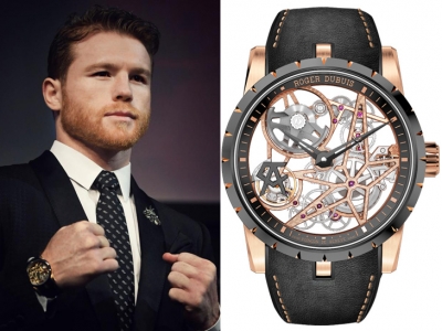 Roger Dubuis se sube al ring junto a Canelo Alvarez