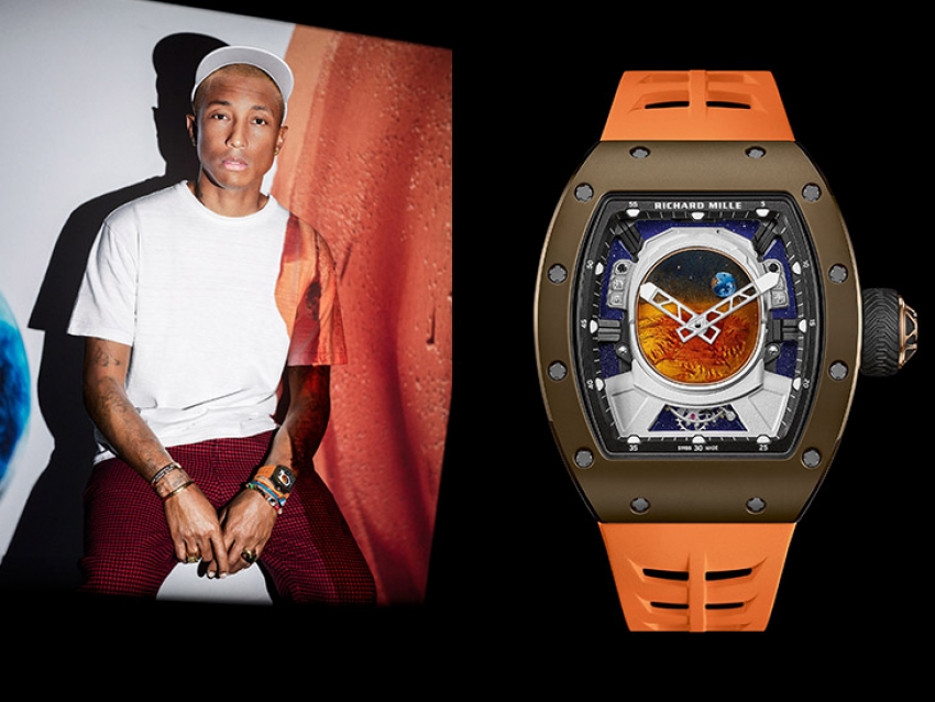 Pharrell Williams y su magnífico Richard Mille propio