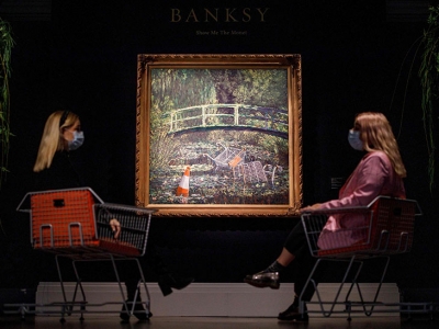 La obra “Muestrame el Monet” de Banksy se vende por US$ 10 millones de dólares