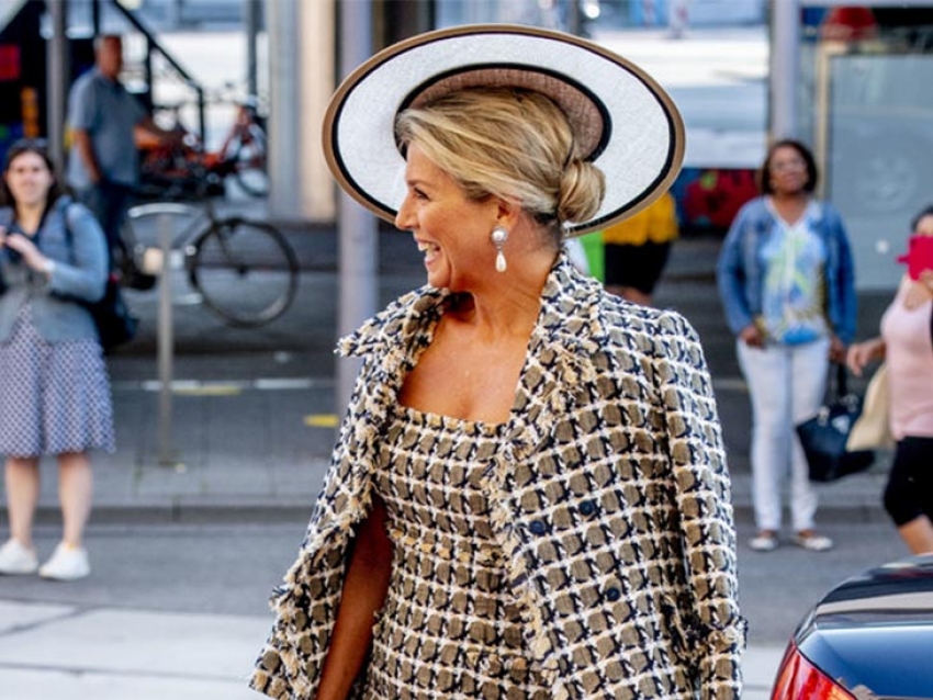 Máxima de Holanda sorprende con un look muy elegante